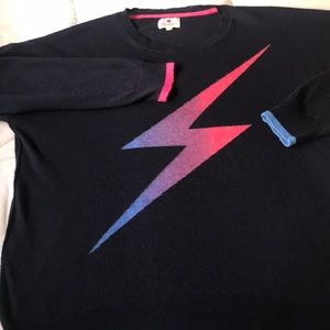 Sundry ombré lighting bolt sweater
